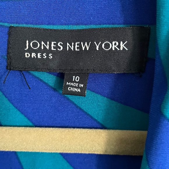 Ocean tones JNY wrap dress - Picture 2 of 7